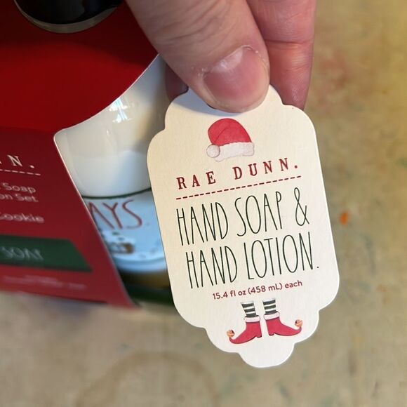 Rae Dunn Holiday Hand Soap & Lotion with Ceramic Dish Sugar Cookie - Picture 4 of 4